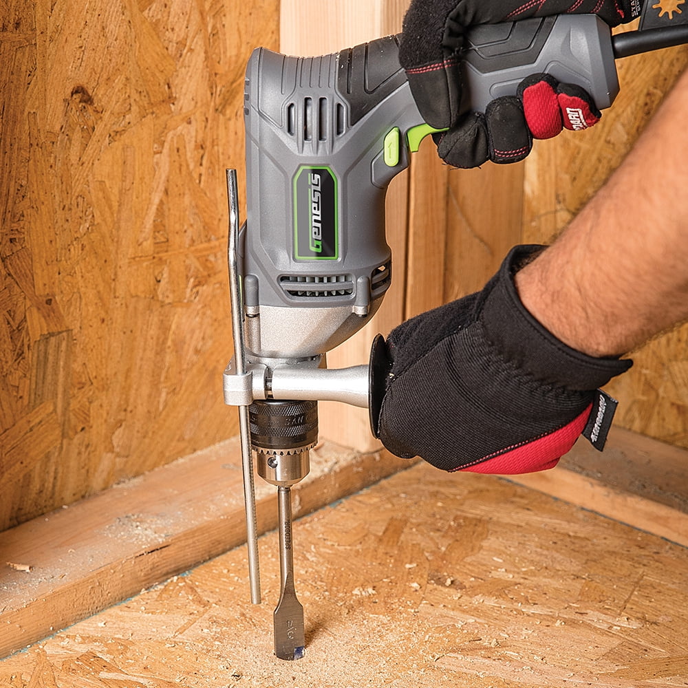 Genesis 7.5 Amp 1/2 in. Variable-Speed Reversible Heavy-Duty Hammer Drill GHD1275B