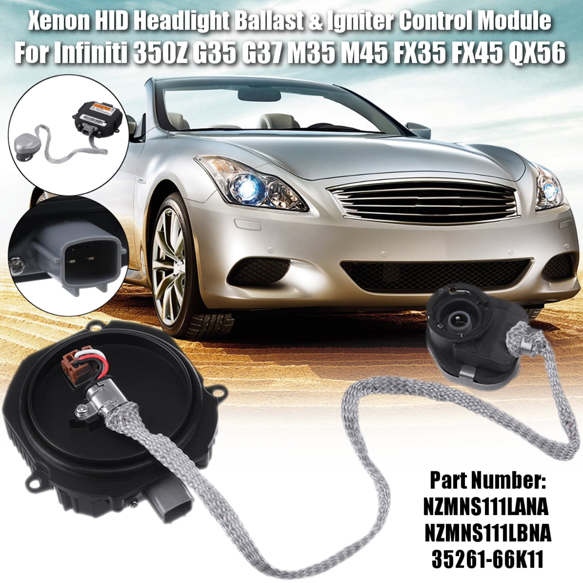 35261-66k11 Xenon Headlight HID Ballast For Infiniti G37 EX35 FX35 QX56 