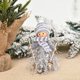 thumbnail image 3 of Muñeca de decoraciones navideñas Preciosa muñeca de esquí de hilo de borla de fibra de madera Hermosa y agradable muñeca de Navidad Colgante para árbol de Navidad Cama Salón, 3 of 3