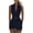 Navy #21, variant on Women Sleeveless Shorts Belted Romper Plunging V-Neck Romper Summer Outfit High Waist Slim Romper with Pocket Casual Office Khaki L