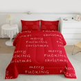 thumbnail image 2 of Castle Fairy Merry Christmas 2pcs Bedding Comforter Set for Teens,Red White Twin Comforter Sets,Happy New Year Breathable Bedding Set,Breathable Home Decor, 2 of 8