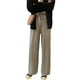thumbnail image 2 of Qarigey Pantalones Mujer Pantalón Largo Pierna Ancha Pantalón Casual Mujer Cintura Alta Prendas para la parte inferior del cuerpo Albaricoque L, 2 of 7