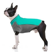 Hiheart Small and Miniature Shorthaired Dogs Fleece Color Block Jacket