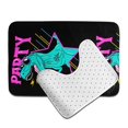 thumbnail image 6 of Xecao Rex Dinosaur With Sunglasses 2-Piece Vintage Seamless Anti-Skid Mat Set, featuring a stylish pattern for a safe and elegant toilet rug experience, 6 of 6