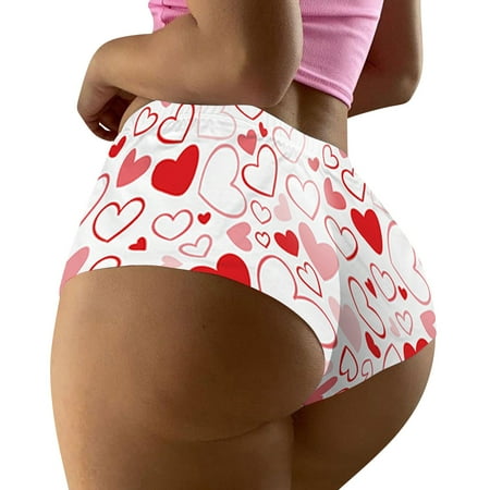 

Gubotare Womens Boxer Briefs Bow Panties Color Ladies Solid Drilling Lace Thong Women s Panties M M