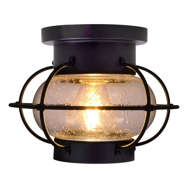 Sylvania Flush Mount Cage Light Fixture Kit Antique incl Light Bulb
