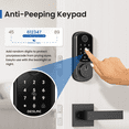 thumbnail image 5 of DESLOC B200 Fingerprint Smart Door Lock with 2 Lever Handles, App Control, Smart Locks for Front Door, Deadbolt Smart Lock, Electronic Keypad Deadbolt Lock, Emergency Power Port, 12 Months Battery, 5 of 9