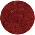 thumbnail image 3 of Unique Loom Davos Shag Collection Area Rug - Solid (4' 1" Round Poppy), 3 of 7