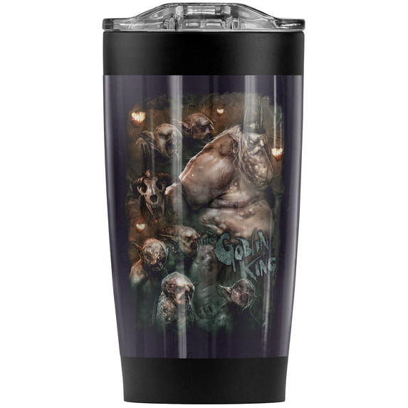 The Hobbit/Goblin King Stainless Steel Tumbler 20 oz Coffee Travel Mug/Cup, Vacuum Insulated & Double Wall with Leakproof Sliding Lid | Great for Hot Drinks and Cold Beverages