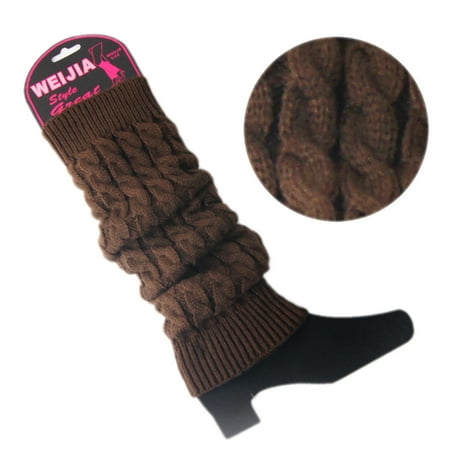 

SEFUONI Lady s Winter Slouch Warm Knit Crochet High Knee Leg Warmers Leggings Boot Socks