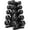 210 lb (10, 15, 20, 25, 35 lb) X 2 & Rack, variant on HANDBODE Hex Rubber Dumbbell Set, Non-Slip Handle Design for Secure & Comfortable Grip, Hand Weights with Rack for Strength Training and Home Gym / 230 LB