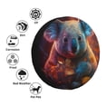 thumbnail image 4 of Goofa Forest Koala Pattern Universal Tire Cover for Jeep, SUV, Truck, and Trailer – Waterproof, UV-Resistant,Easy to Install, Fits 14"-17" Tires-17 inch, 4 of 6