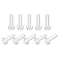 thumbnail image 1 of Unique Bargains M6x25mm Plastic Phillips Bolts PC Pan Head Machine Screws Transparent 20 Pack, 1 of 5