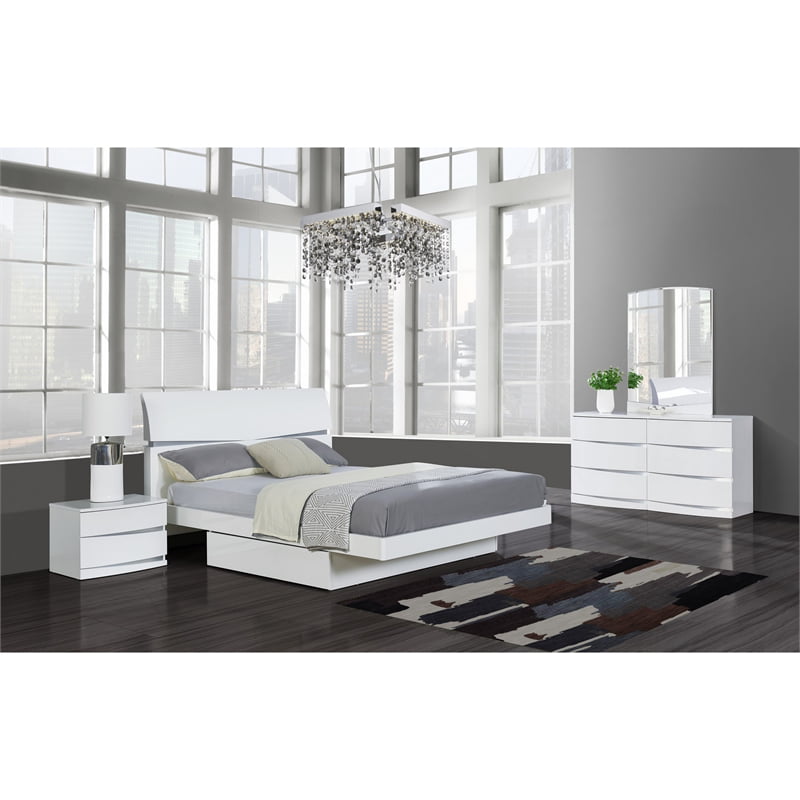 Global Furniture Usa Aurora White Chest, Kylie Youth Bedroom Dresser