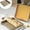 Gold, variant on Up to 40% off Clearance, InsCrazy Baking Sheets 11 Inch Squares Carbon Steel Baking Pan Widened and Deepened Non Stick Coating Baking Molds Easy to Demould and Easy to Clean