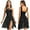Black, variant on Raenseen Women Chiffon Lyrical Dance Dress Mesh Color Block Ballet Leotard Dress Modern Gymnastics Violet S