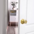 thumbnail image 5 of Design House Tulip Locking Privacy Interior Bed and Bath Door Knob, Polished Brass, 1 Pack, 5 of 16