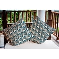 thumbnail image 3 of 20" x 20" Simply Daisy Feathers Polyester Indoor/Outdoor Pillow, Unreal Teal Qty 1, 3 of 6