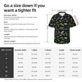 thumbnail image 5 of Fuzoiu Space Rockets Print Hawaiian Shirt for Men, Summer Beach Casual Short Sleeve Button Down Shirts, Men’s Beach Summer Shirts with Pocket,X-Large, 5 of 7