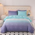 thumbnail image 1 of Pink Heart Duvet Cover Set Bedding Set 3PCS Microfiber Love & Stripe Pattern Reversible Quilt Cover Zipper with 2 Pillow Cases, 1 of 7