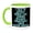 Green/White, variant on 3drose, I Talk to Myself When I Am Fishing Because Sometimes I Need Expert, 15oz Two-tone Blue Mug