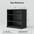 thumbnail image 6 of MAYEERTY 31"x31"x16" Doorless Storage Wood Cabinet for Living Room, Black, 6 of 6