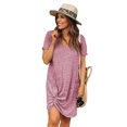 thumbnail image 1 of Women's Pink/Black/Sky Blue The Triblend Side Knot Dress, 1 of 3