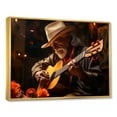 thumbnail image 2 of Designart "Essence Of Cuban Music In Orange I" Cuba Floater Framed Wall Art Living Room, 2 of 5
