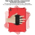 thumbnail image 3 of Allytech Shockproof Case for Apple iPad 10.2" 8th Gen 2020/ 7th Gen 2019 / iPad Air 3rd Gen 10.5", Heavy Duty Protection Adjustable Shoulder Strap Kickstand EVA Rubber Kids Friendly Cover, Red/Black, 3 of 6