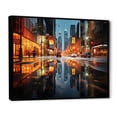 thumbnail image 2 of Designart "Cityscape modern Reflections II" Cityscapes Floater Framed Wall Decor, 2 of 7