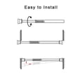thumbnail image 5 of 6Pcs Tension Rod,Small Tension Rods for Windows,No Drilling Rustproof Spring Adjustable Short Tension Rod for Wardrobe Bars,Bookcase (White,7-11 inch), 5 of 7