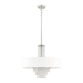 thumbnail image 3 of Livex Lighting Carlisle Chandelier in Brushed Nickel, 3 of 9