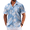 Light Blue - Plam Leaf, variant on Mens Casual Button Down Shirts Beach Vacation Shirts Shirts Short Sleeve Aloha Shirts