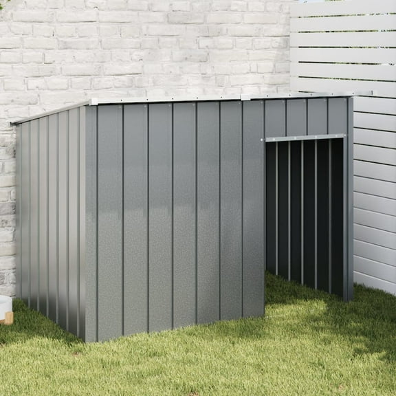 vidaXL Dog House Anthracite Galvanized steel 60.2 x 35.8 x 43.3 in