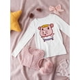 thumbnail image 3 of Surprised Pig Long Sleeve Toddler -Image by Shutterstock,  2 Toddler, 3 of 4