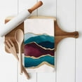 thumbnail image 2 of Dish Towels, Gold Teal Wine Red Absorbent Kitchen Towels 1 PC, Abstract Watercolor Coastal Art Microfiber Hand Towels Dish Cloths Tea Towels for Home&nbsp; Bathroom,18X28-Inch,, 2 of 6