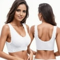 thumbnail image 6 of Sngxgn Womens Longline Sports Bra - Workout Crop Tank Tops Padded Yoga Bra(White,M), 6 of 8