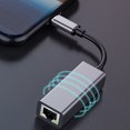 thumbnail image 4 of enqiretly Practical USB C Hub USB C to RJ45 Adapter Free Drive Port Network Transfer Compatible with Laptop PC, 4 of 5