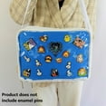 thumbnail image 4 of Multi-Color Ita Crossbody Bag and Multi-Color Insert, Ita Messenger Bag, Window Bag, Pin Purse, Pin Display Bag, Ita Bags, Pin Trading Bag, Itabag, Shoulder Ita Bag., 4 of 8
