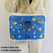 Multi-Color Ita Crossbody Bag and Multi-Color Insert, Ita Messenger Bag, Window Bag, Pin Purse, Pin Display Bag, Ita Bags, Pin Trading Bag, Itabag, Shoulder Ita Bag.
