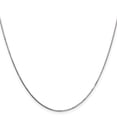 thumbnail image 3 of Auriga Fine Jewelry 14K White Gold .7mm Box Chain Necklace 14inch for Women, 3 of 6