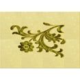 thumbnail image 1 of Ahgly Company Machine Washable Indoor Rectangle Transitional Sun Yellow Area Rugs, 2' x 3', 1 of 7