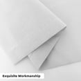thumbnail image 4 of DriftAway White 100% Blackout Window Curtain Liner Thermal Insulated Winter Cold Liner Rod Pocket Window Treatment for Living Room Bedroom 2 Panels 80"L x 50"W, 4 of 9