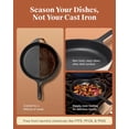 thumbnail image 5 of Caraway Cast Iron Skillet - 10.5” Enameled Cast Iron Pan With 3 Layer Enamel Coating - No Seasoning Required - Compatible With All Stovetops - Free From Forever Chemicals - Rust, 5 of 5