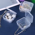 thumbnail image 4 of 6PCS Mini Storage Box Transparent Square Plastic Box Earrings Jewelry Packaging Storage Small Square Box Jewelry Organizer 6pcs 5x5x2cm, 4 of 5