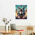 thumbnail image 3 of JRXY Grey Decor - Abstract Wall Art Print, Face Head Poster, Pictures Wall Decor, Large Wildlife Animal Paintings for Men Home Bedroom Decorations 16x20 in, 3 of 5