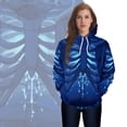 thumbnail image 2 of Sudadera con capucha con estampado 3D de esqueleto de Halloween para hombre, suéter holgado con capucha, Tops con bolsillo, chándal Unisex, ropa de moda, otoño, 2 of 4