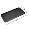 thumbnail image 2 of All Weather Boot Tray,  2 Pack by Trimate -Water Resistant Plastic, Multi-Purpose for Shoes, Pet Feeding Trays, Garden-Mudroom Entryway, Garage, Indoor or Outdoor -- Large,  30"x15" -- (Black), 2 of 10
