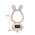 thumbnail image 3 of Fiudx Ofertas Relámpago Tres Engranajes Atenuación Continua Control Remoto Lámpara De Estado De Ánimo Linda Carga Enchufable Reloj De Doble Uso Lámpara Led Lámpara De Noche Dormitorio Alimentación De, 3 of 7