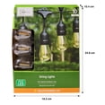 thumbnail image 4 of Mainstays Solar String Light with 10 Lights - Warm White, 4 of 4